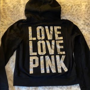 PINK bling hoodie